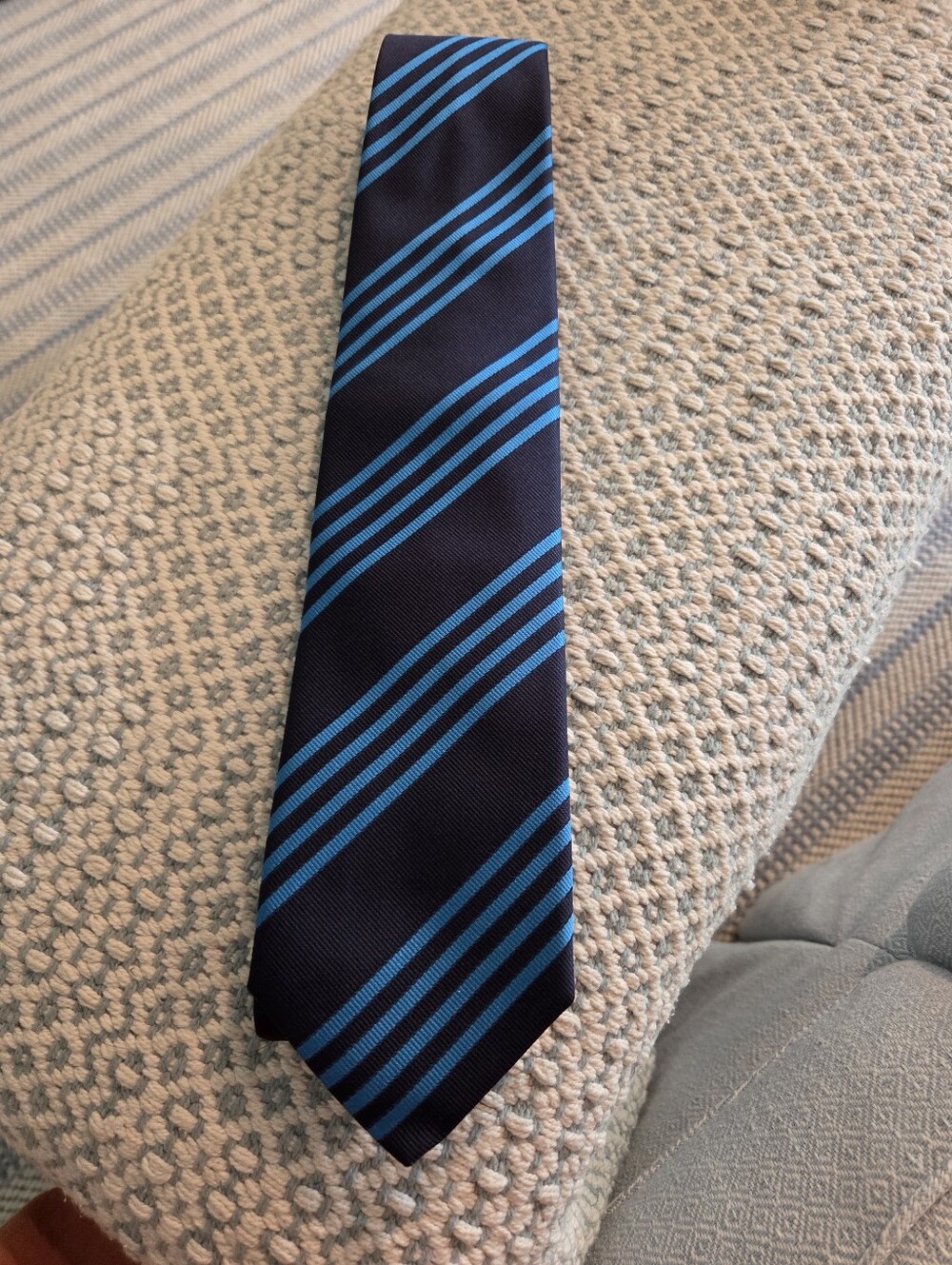 TALARICO Cravatta Blue Striped Tie - Modern Professional Style